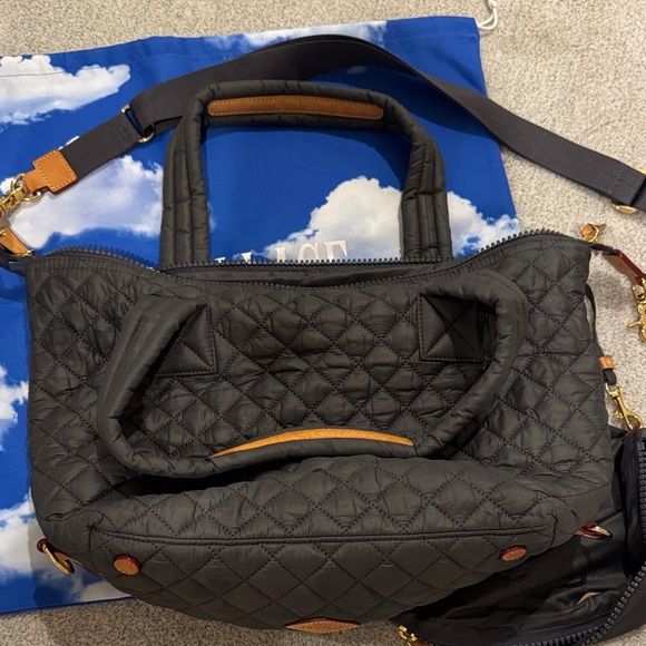 EUC - MZ Wallace Medium Sutton Tote in Dark Gray - Picture 9 of 9